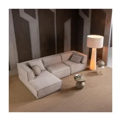 Manu Bank Chaise longue Links Grove chenille Naturel