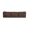 Manu Bank Chaise longue Links Velvet Bruin