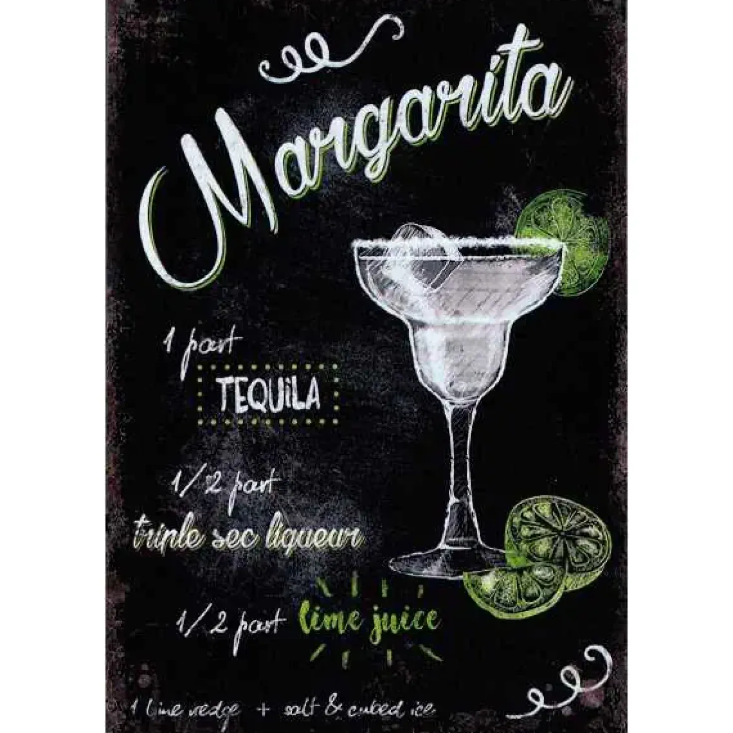 Margarita - metalen bord