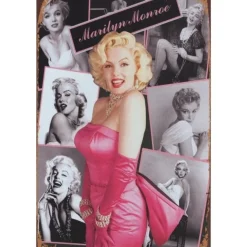 Marilyn Monroe Rose - metalen bord