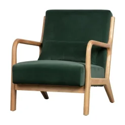 Mark Fauteuil Velvet Flesgroen