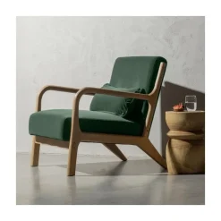 Mark Fauteuil Velvet Flesgroen