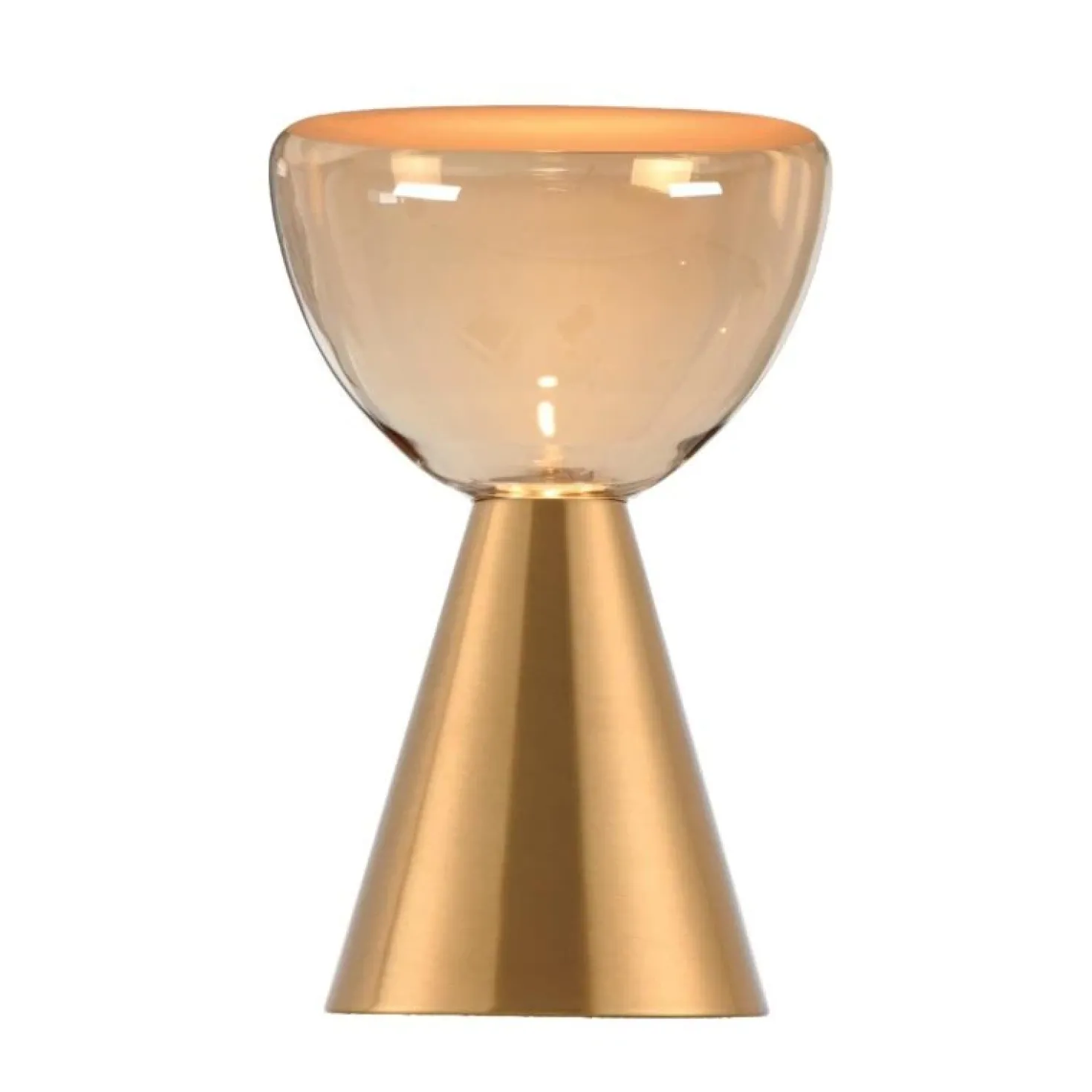 Marlo 1-lichts Tafellamp Amber glas