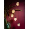 Mary 5-lichts Hanglamp getrapt glas