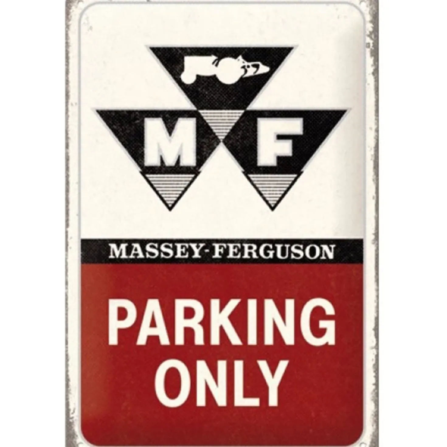 Massey Ferguson parking only - metalen bord