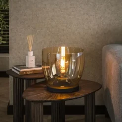 Masuka 1-lichts Vloerlamp Amber S 29cm
