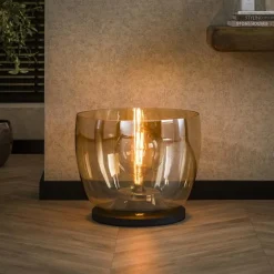 Masuka 1-lichts Vloerlamp Amber L 41cm