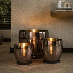 Masuka 1-lichts Vloerlamp Koper L 41cm