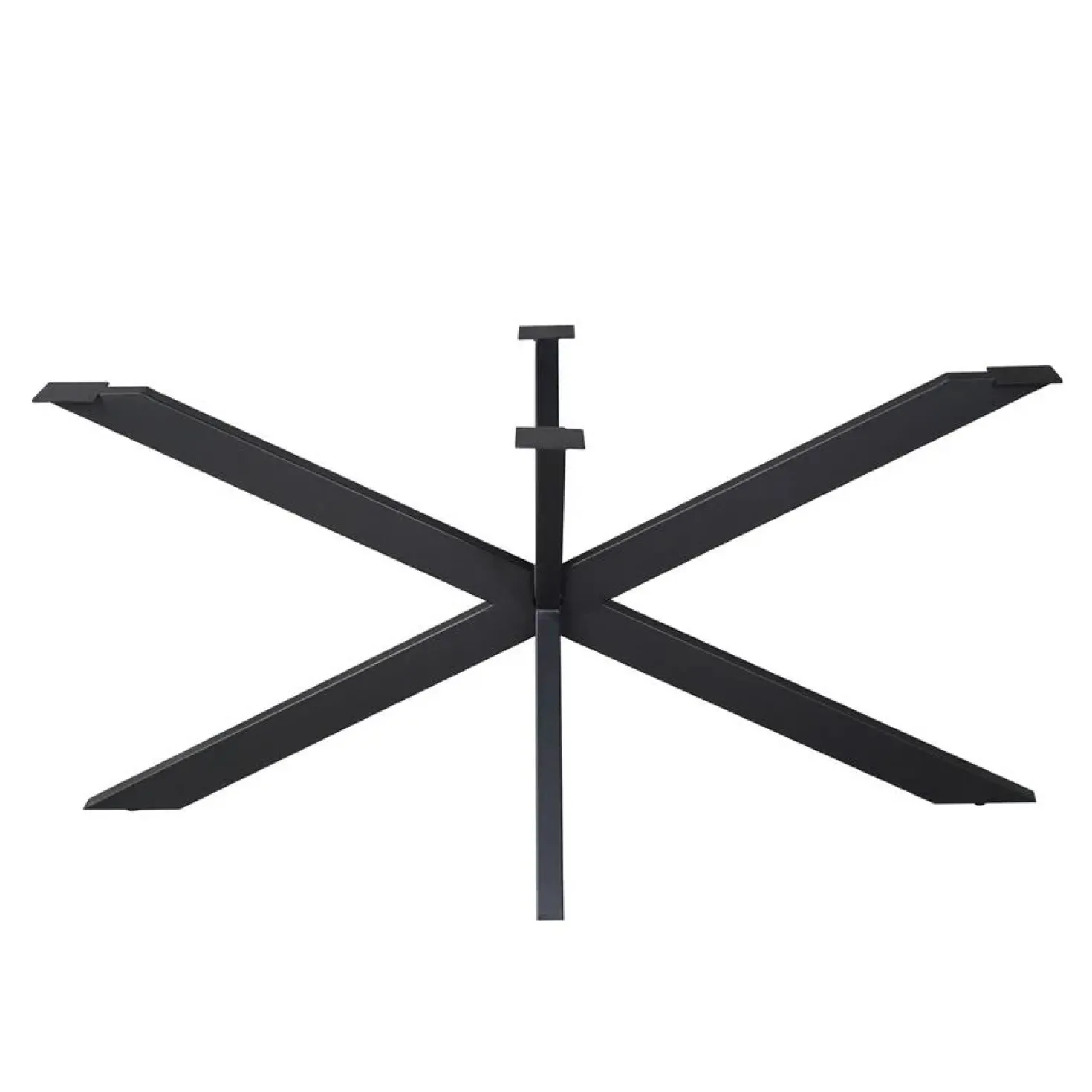 Matrixpoot Zwart Ovaal/Rechthoek 160cm