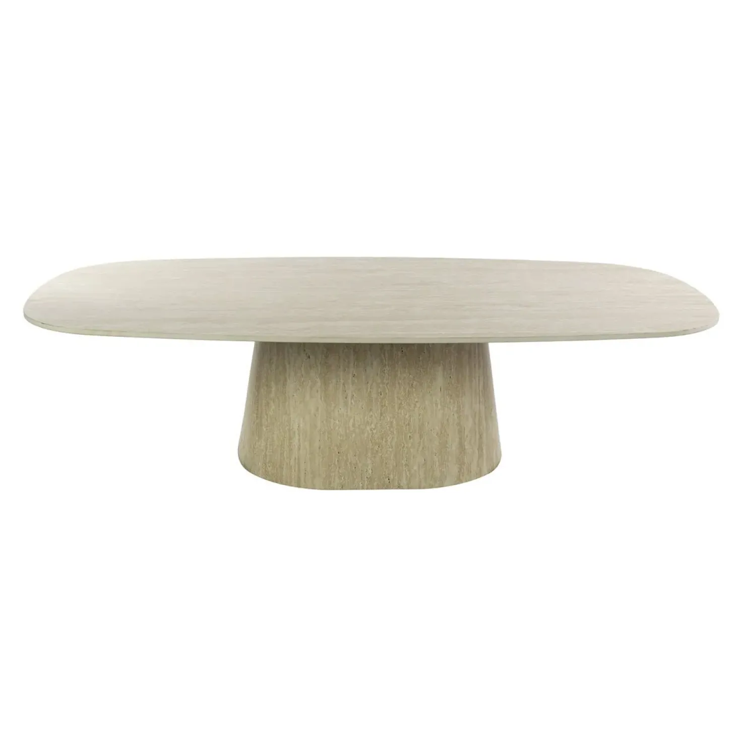 Matteo Salontafel Deens ovaal Travertin 135cm