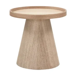 Maud Bijzettafel Conisch rond MDF Naturel 39cm