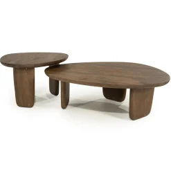 Maud Salontafel Bruin mangohout 65cm