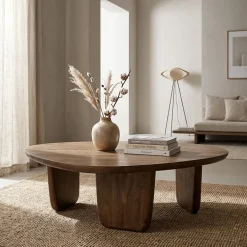 Maud Salontafel Bruin mangohout 100cm
