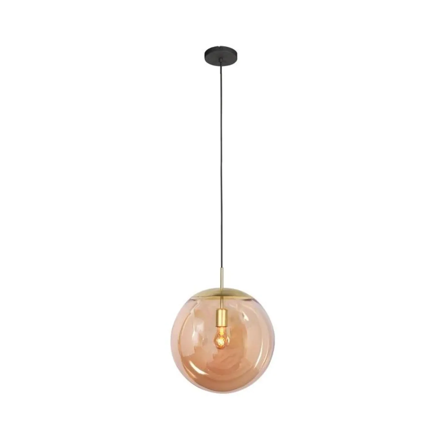 Maya 1-lichts Hanglamp 40cm Amber