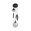 Maya 3+2 lichts Hanglamp Getrapt Smoke