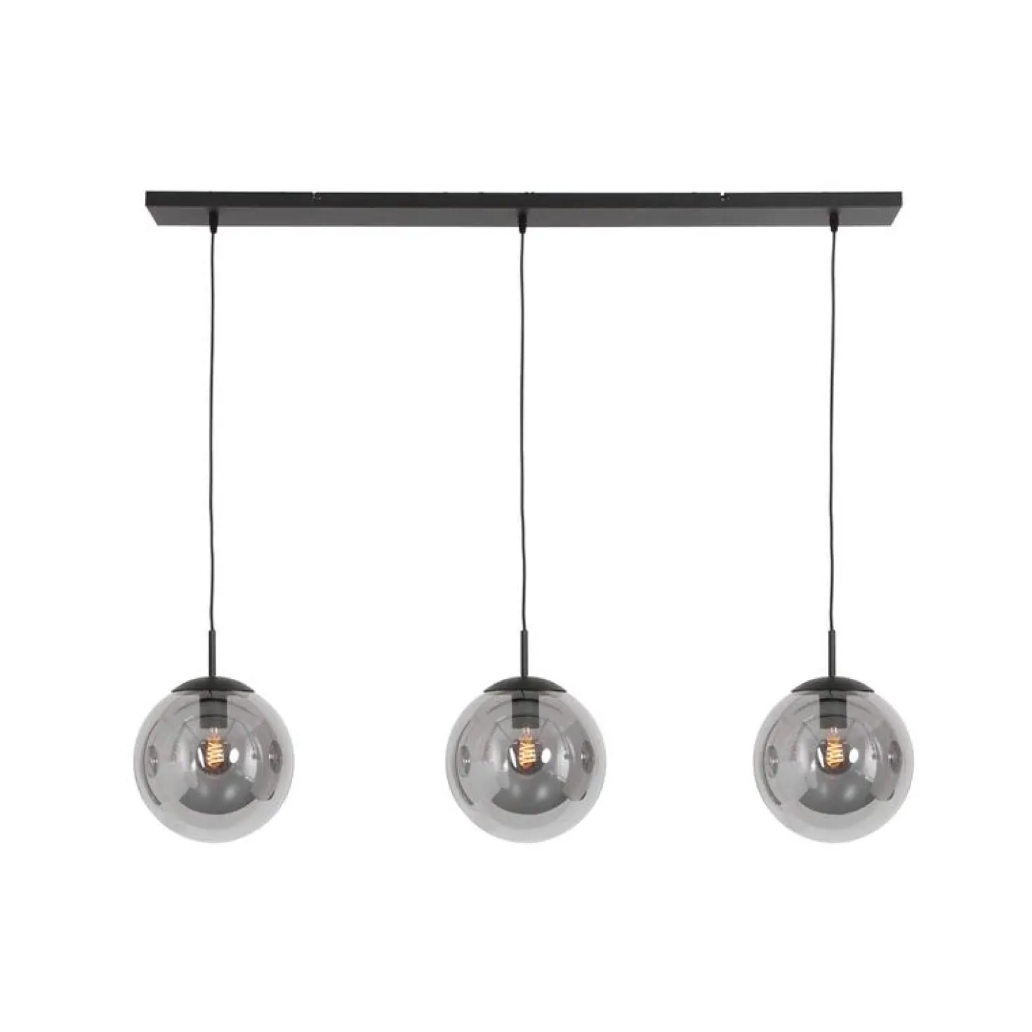 Maya 3-lichts Hanglamp Smoke