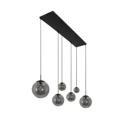 Maya 6-lichts Hanglamp Smoke