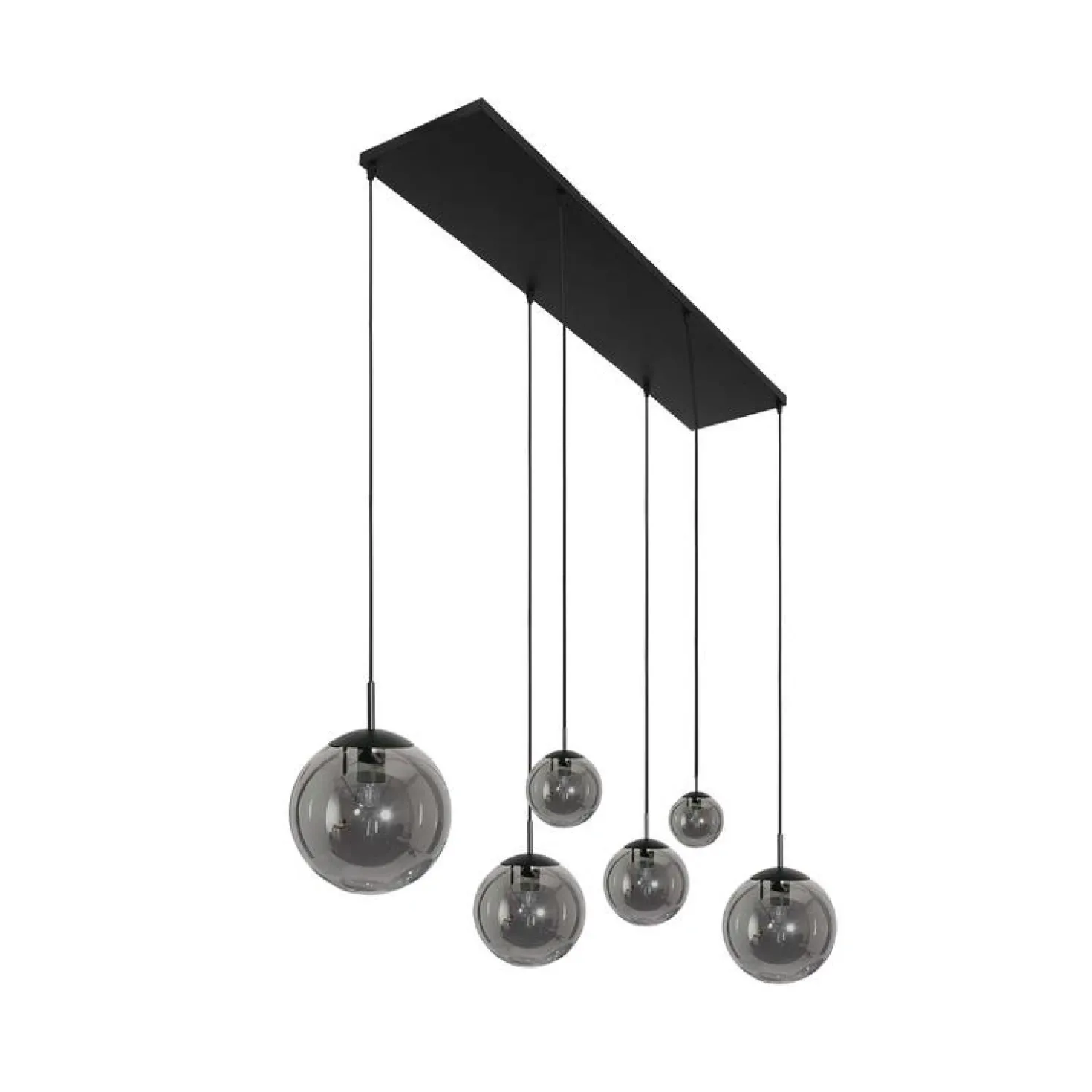 Maya 6-lichts Hanglamp Smoke