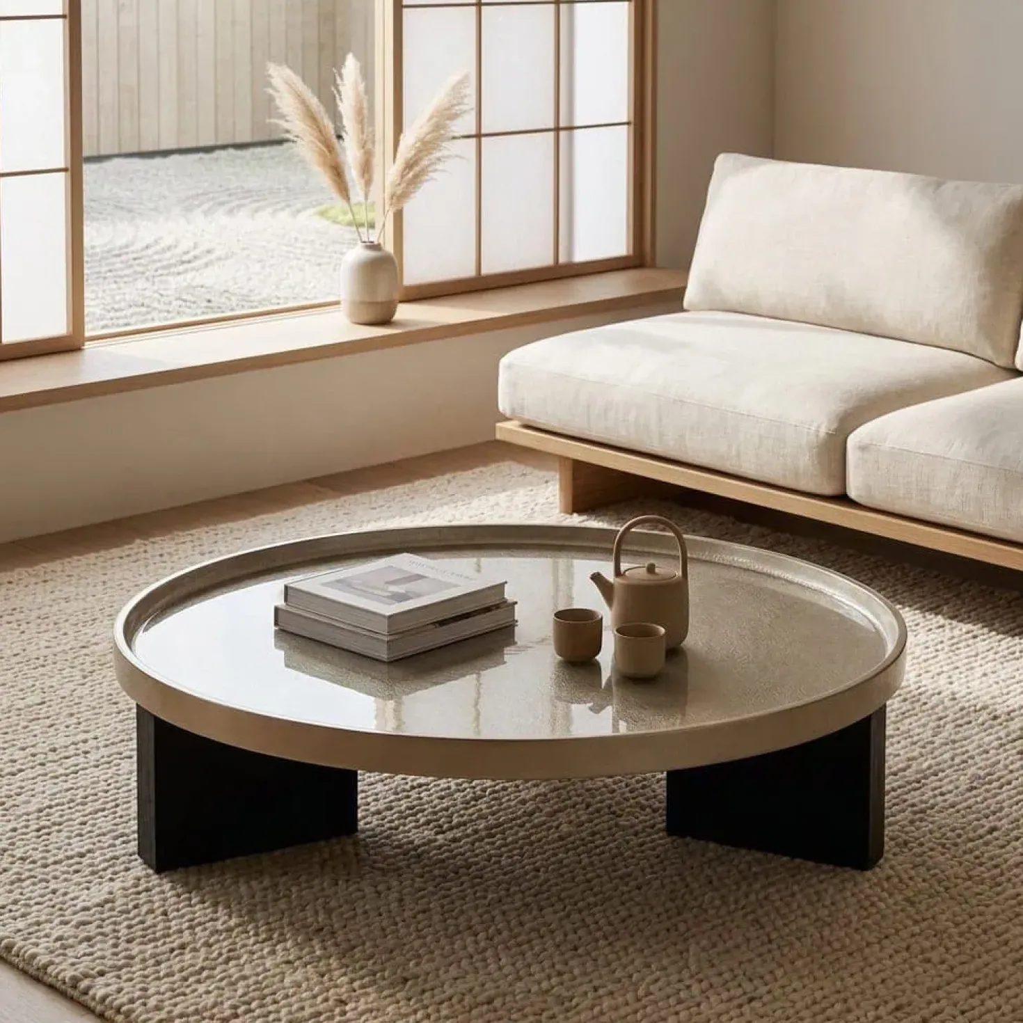 Mayson Salontafel beige 120 cm