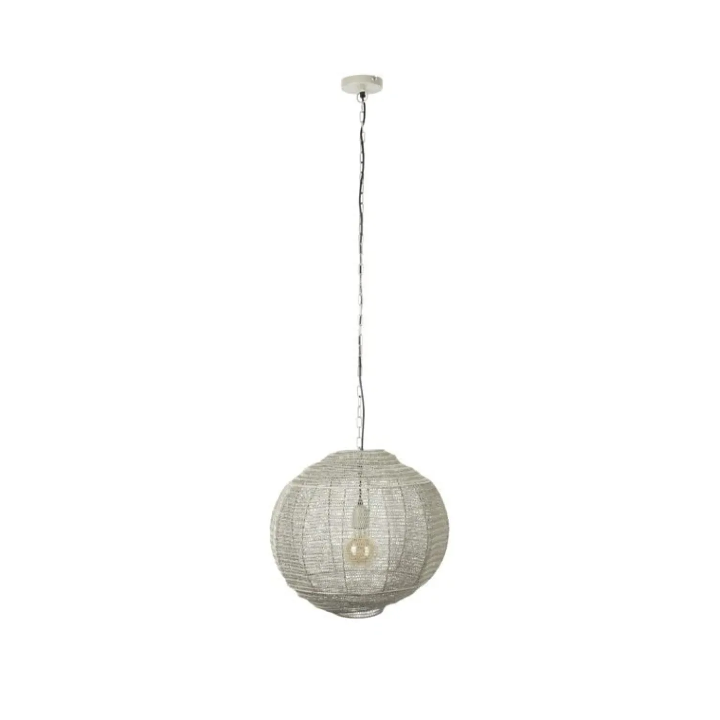 Meezan 1-lichts Hanglamp Grijs 50cm