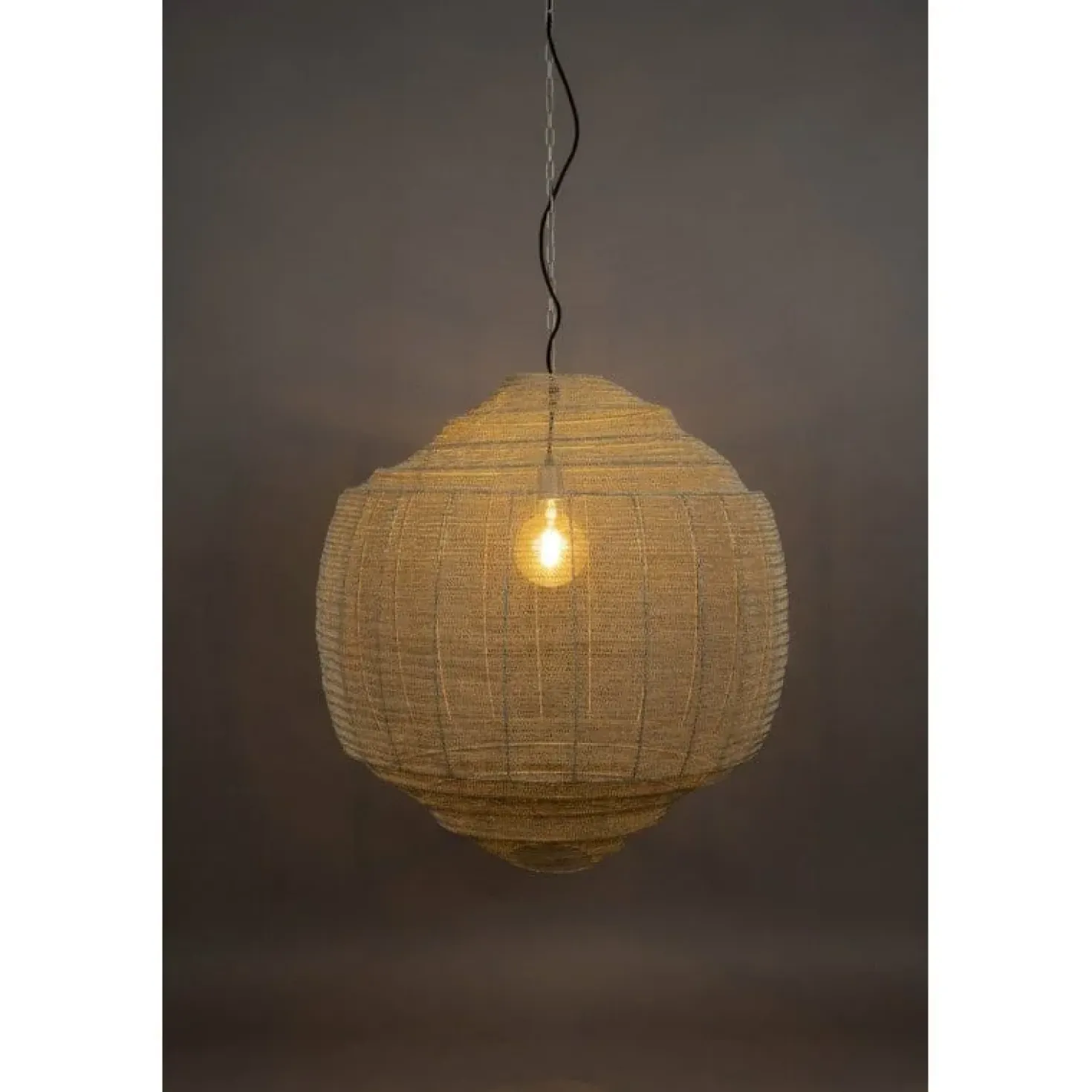 Meezan 1-lichts Hanglamp Grijs 70cm