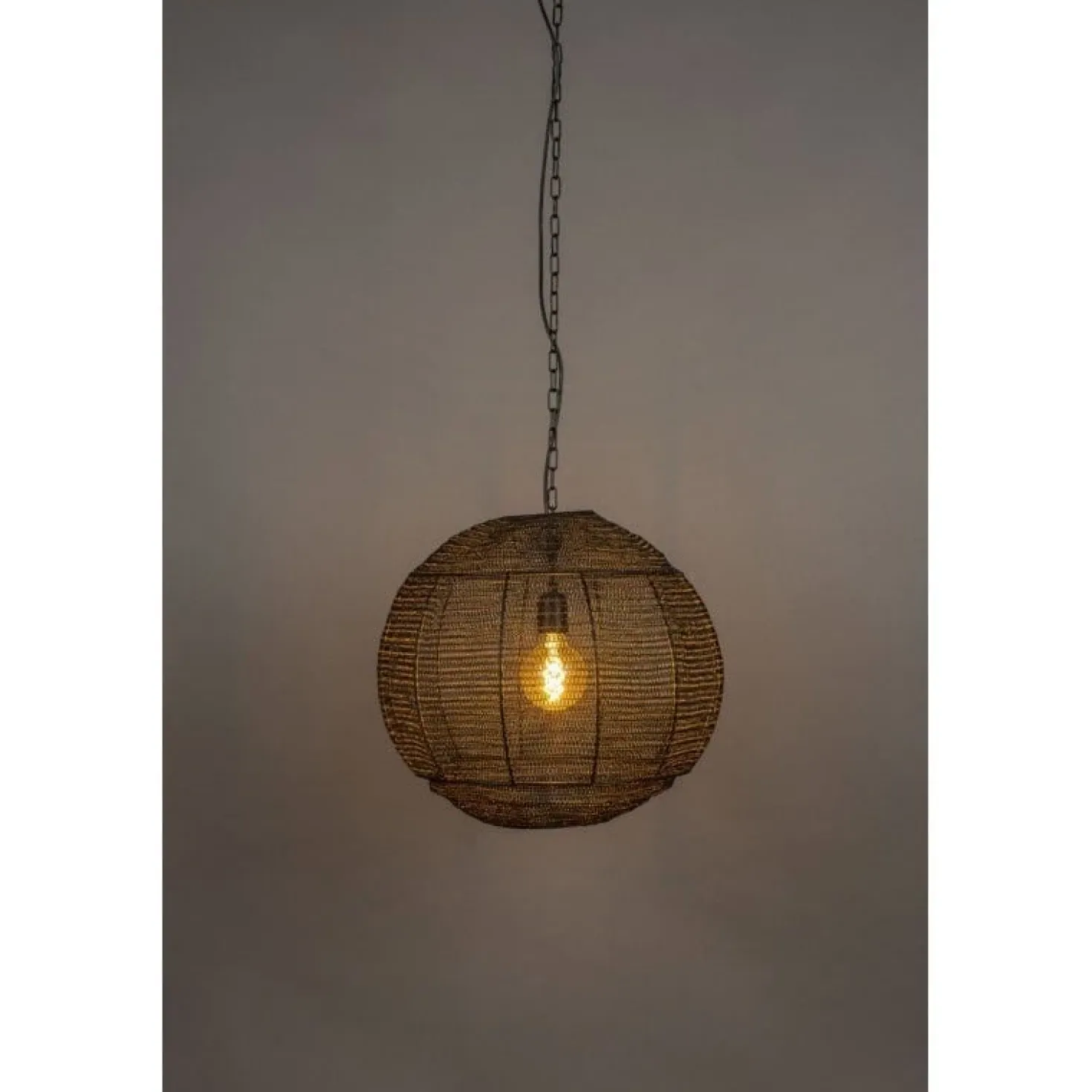 Meezan 1-lichts Hanglamp Zwart 50cm
