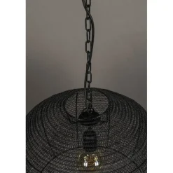 Meezan 1-lichts Hanglamp Zwart 50cm
