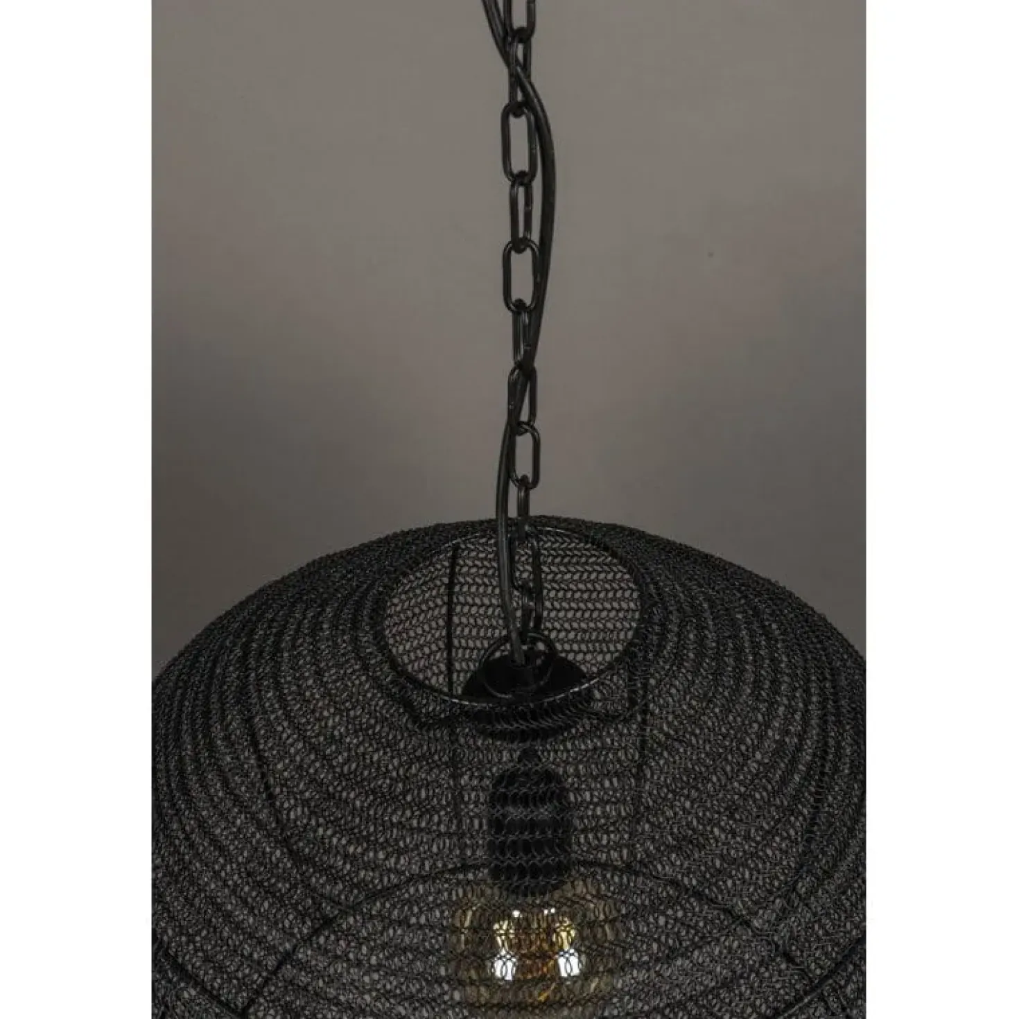 Meezan 1-lichts Hanglamp Zwart 50cm