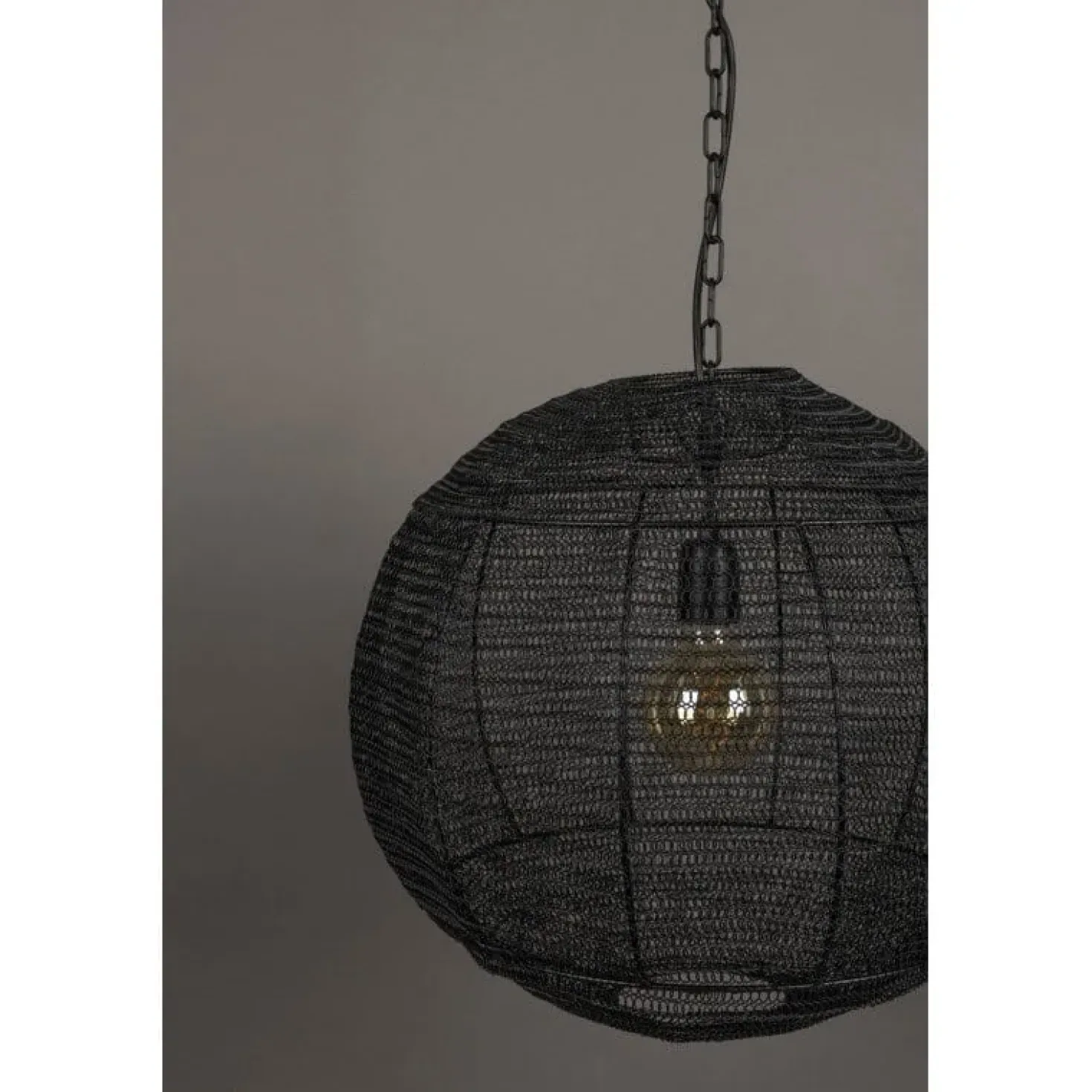 Meezan 1-lichts Hanglamp Zwart 50cm