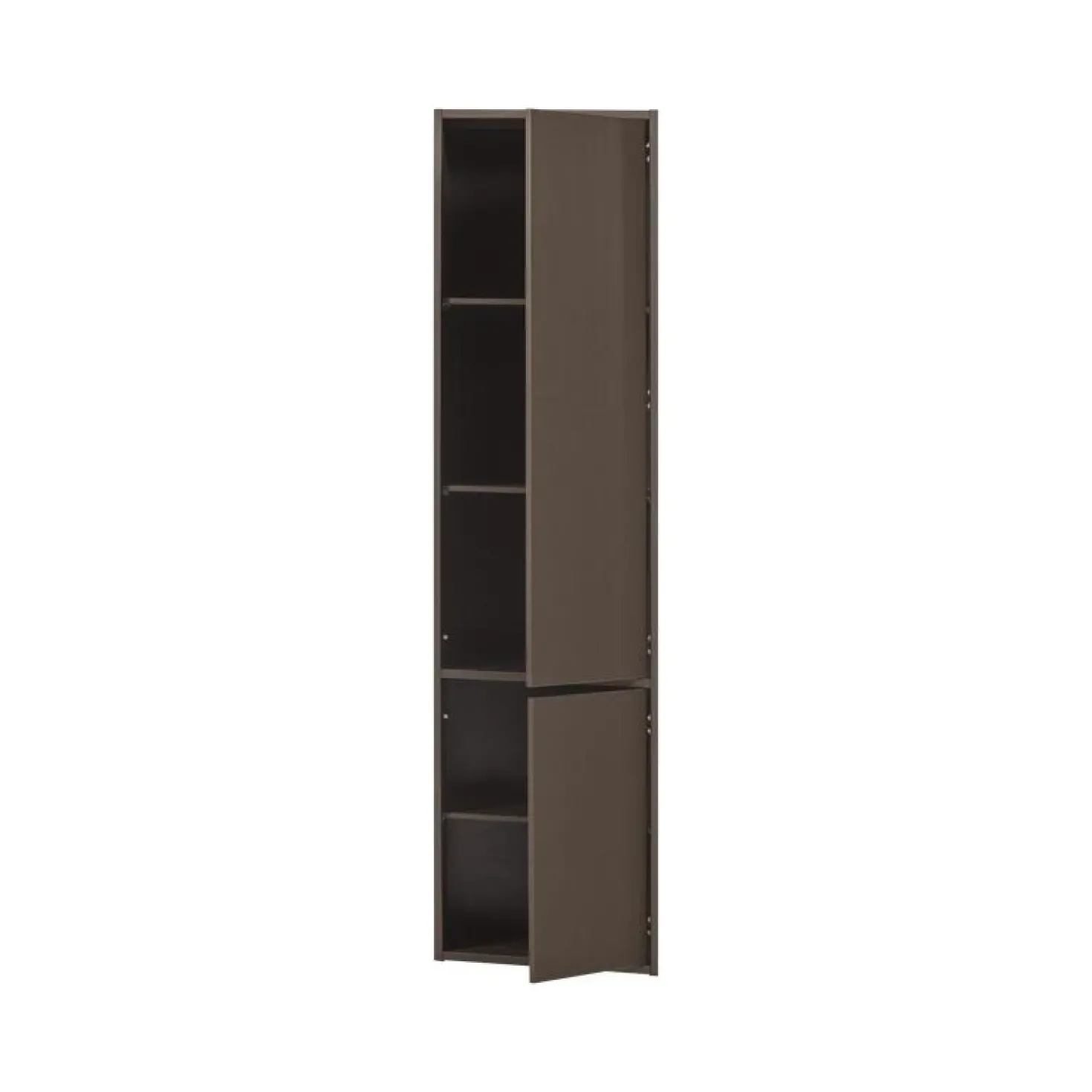 Meggy Wandkast Smal Grenen Middenbruin 55cm