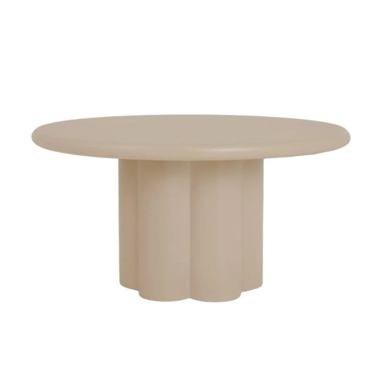 Melzo Eettafel rond beige 130cm