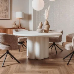 Melzo Eettafel rond wit 150cm