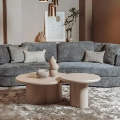 Melzo Salontafel rond beige 90cm
