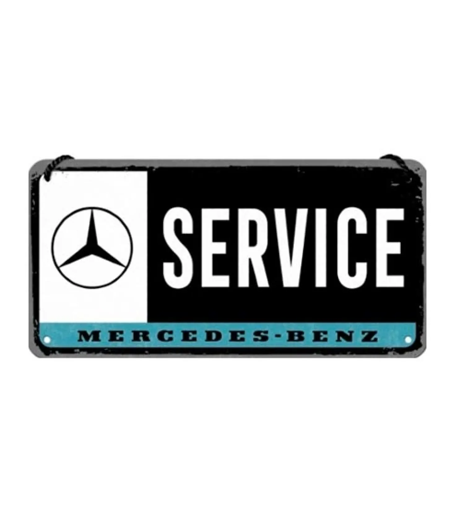 Mercedes service - metalen bord