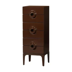 Merge Ladekast 6 Lades Eucalyptushout Bruin/Rood 44cm