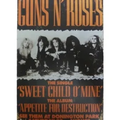 metalen bord Guns and Roses