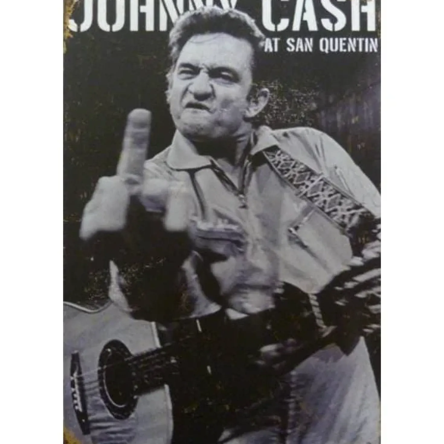 metalen bord Jhonny Cash Finger
