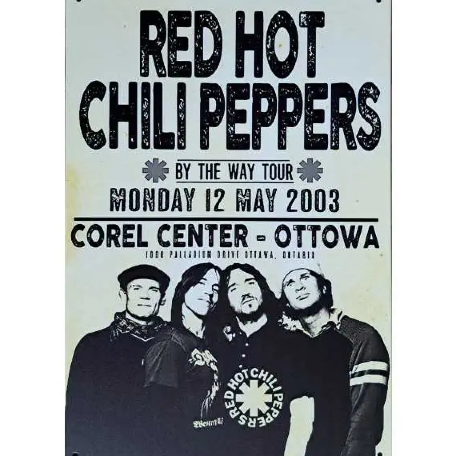 metalen bord Red Hot Chili Peppers