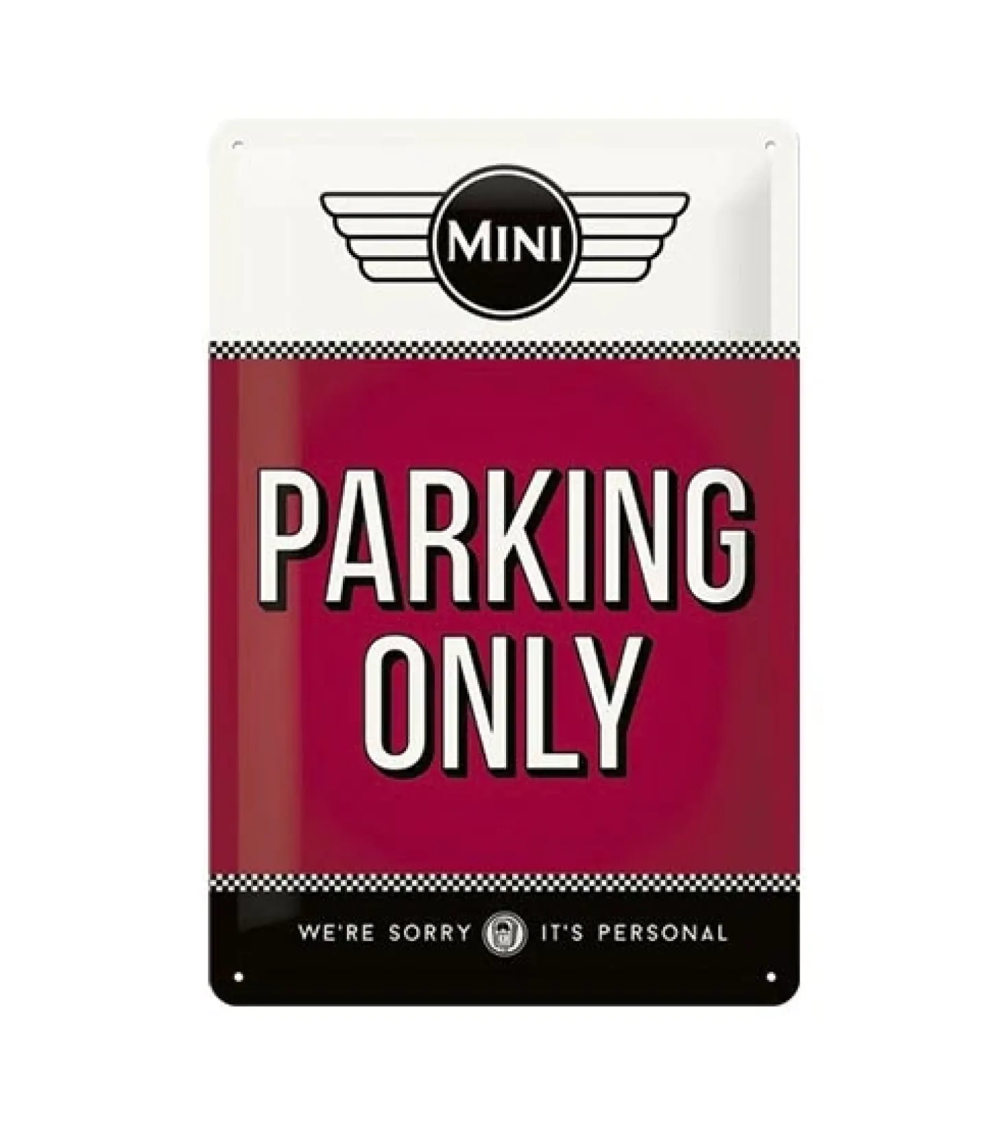 metalen parkeerbord Mini Cooper