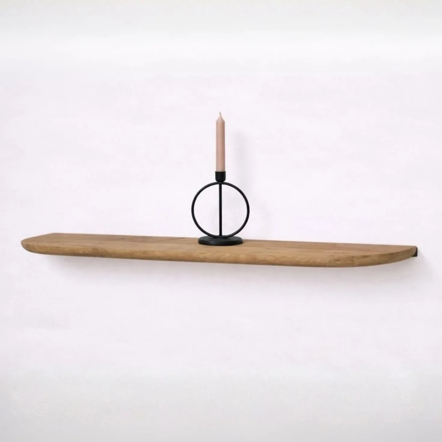 Mette Wandplank zwevend Naturel 80cm