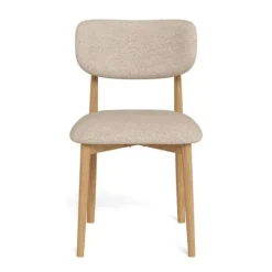 Michael Eetkamerstoel eikenhout Beige
