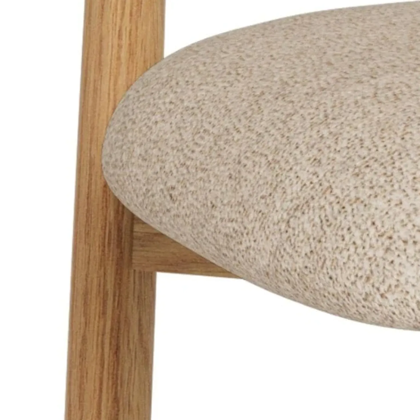 Michael Eetkamerstoel eikenhout Beige