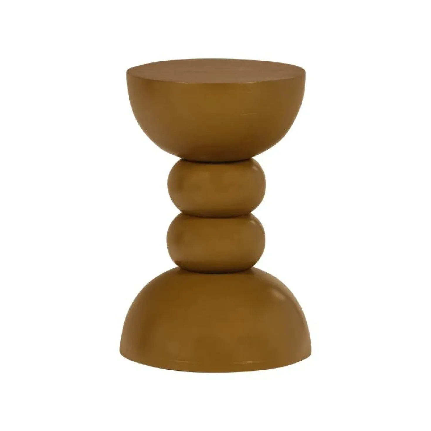 Miel Bijzettafel rond Honinggeel 35cm