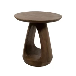 Mike Bijzettafel rond Walnoot 50cm