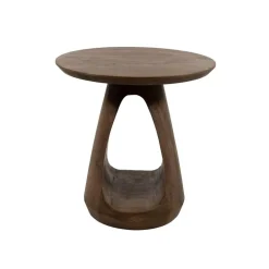 Mike Bijzettafel rond Walnoot 50cm