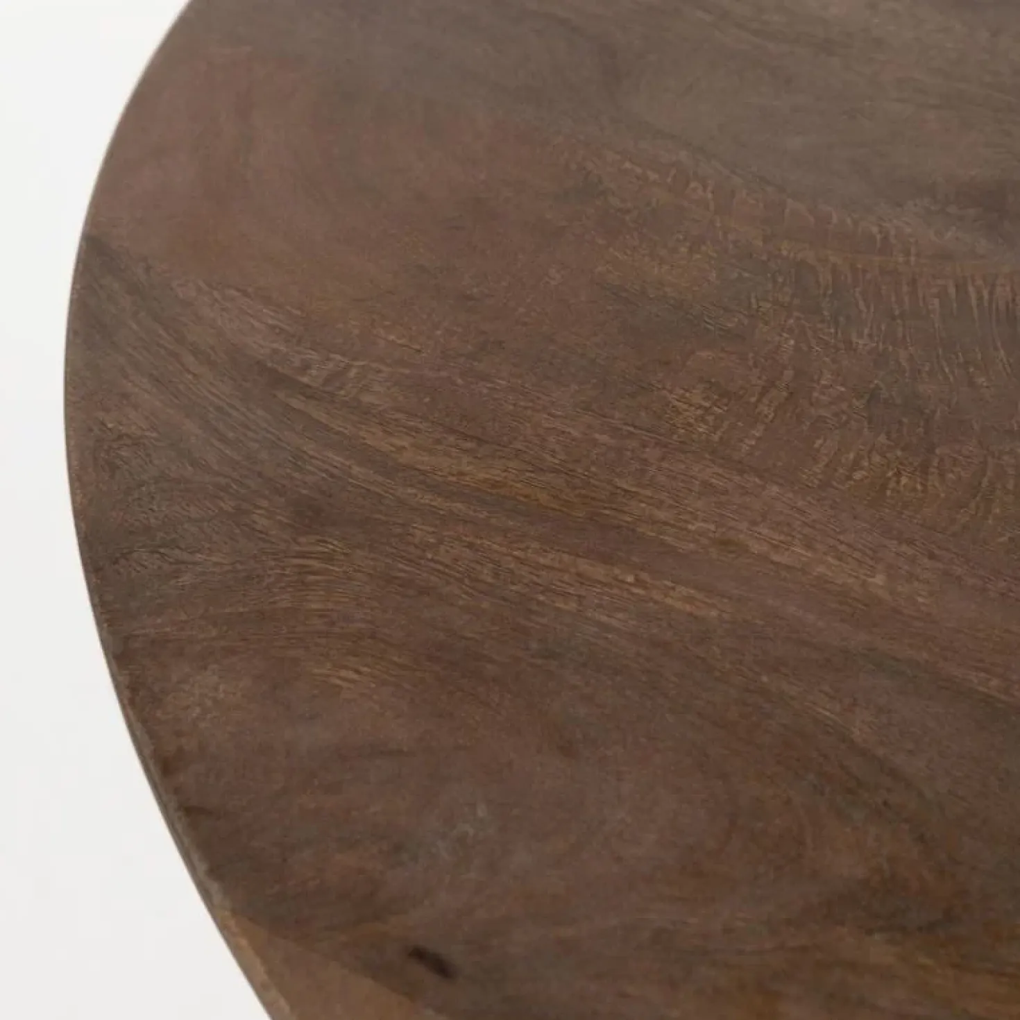 Mike Salontafel rond Walnoot Medium 70cm