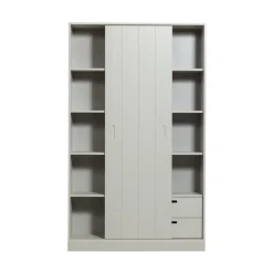 Mila Schuifdeurkast Dennenhout Dust 120cm