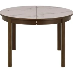 Mirano Uitschuifbare Eettafel Rond Keramiek 120cm