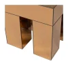 Mirrox Bijzettafel Spiegelglas Bruin 45cm