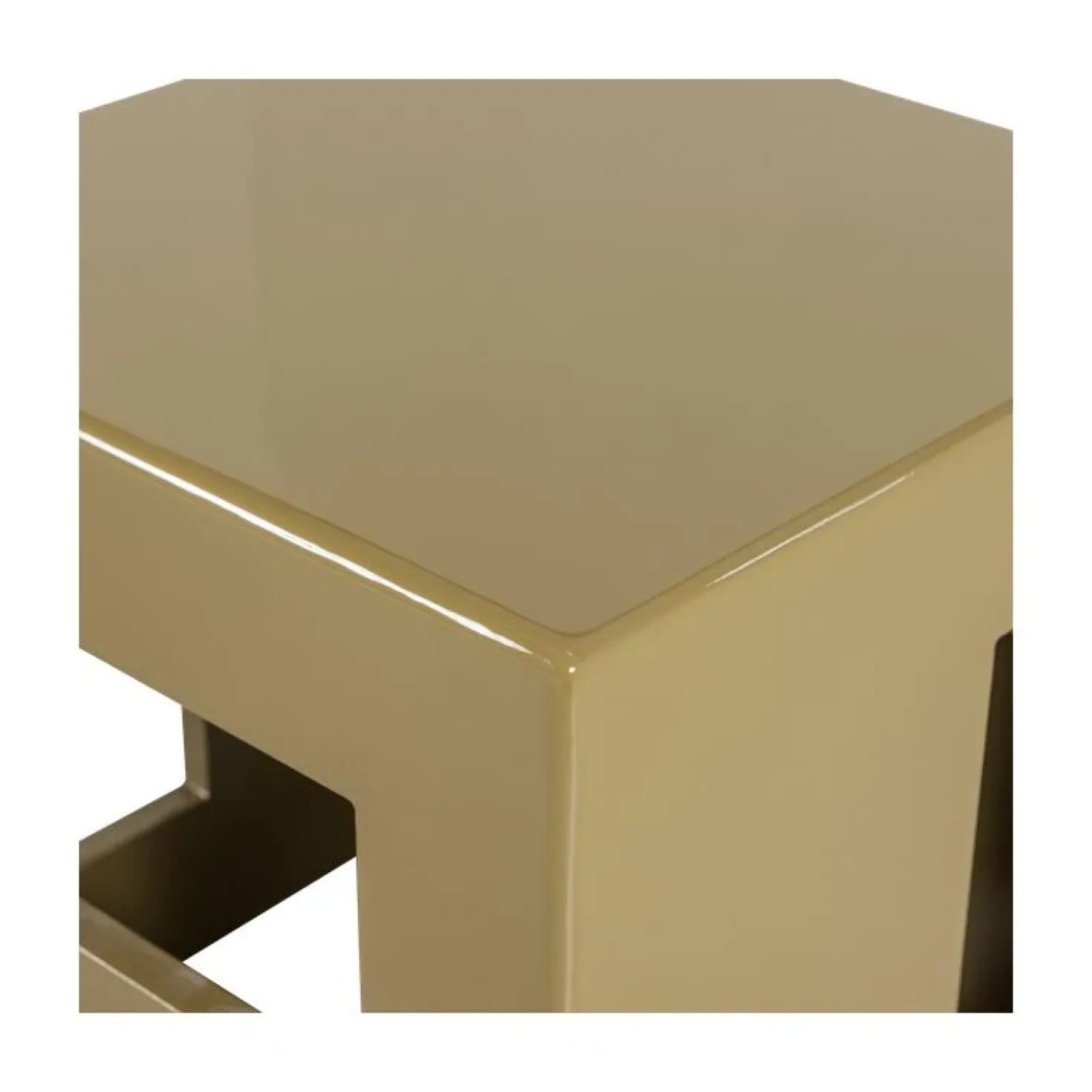 Modern Bijzettafel Honinggeel 40cm